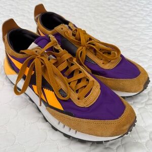Reebok Classic Leather Legacy Rich Ochre Regal Purple Men's Size 8